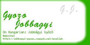 gyozo jobbagyi business card